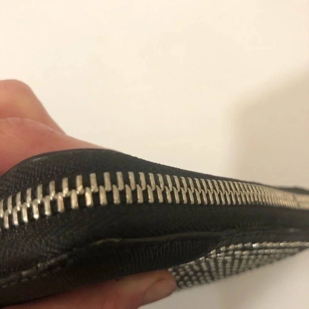 Michael kors black wristlet clutch micro studs